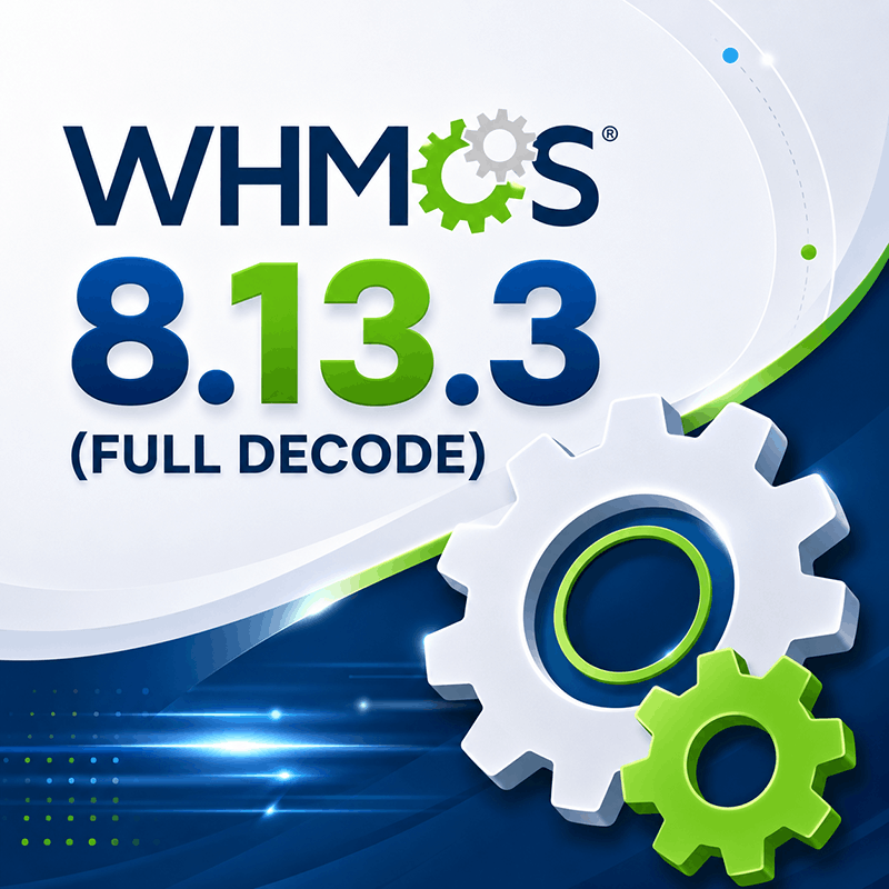 WHMCS 8.13.3 Original Version (FULL DECODE)